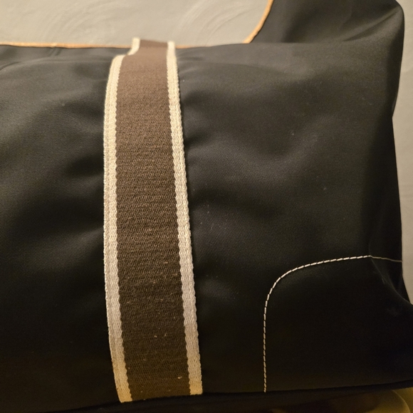 Coach Vintage Hamptons Weekend XL Nylon Travel Tote - Black/Blue - Picture 7 of 16